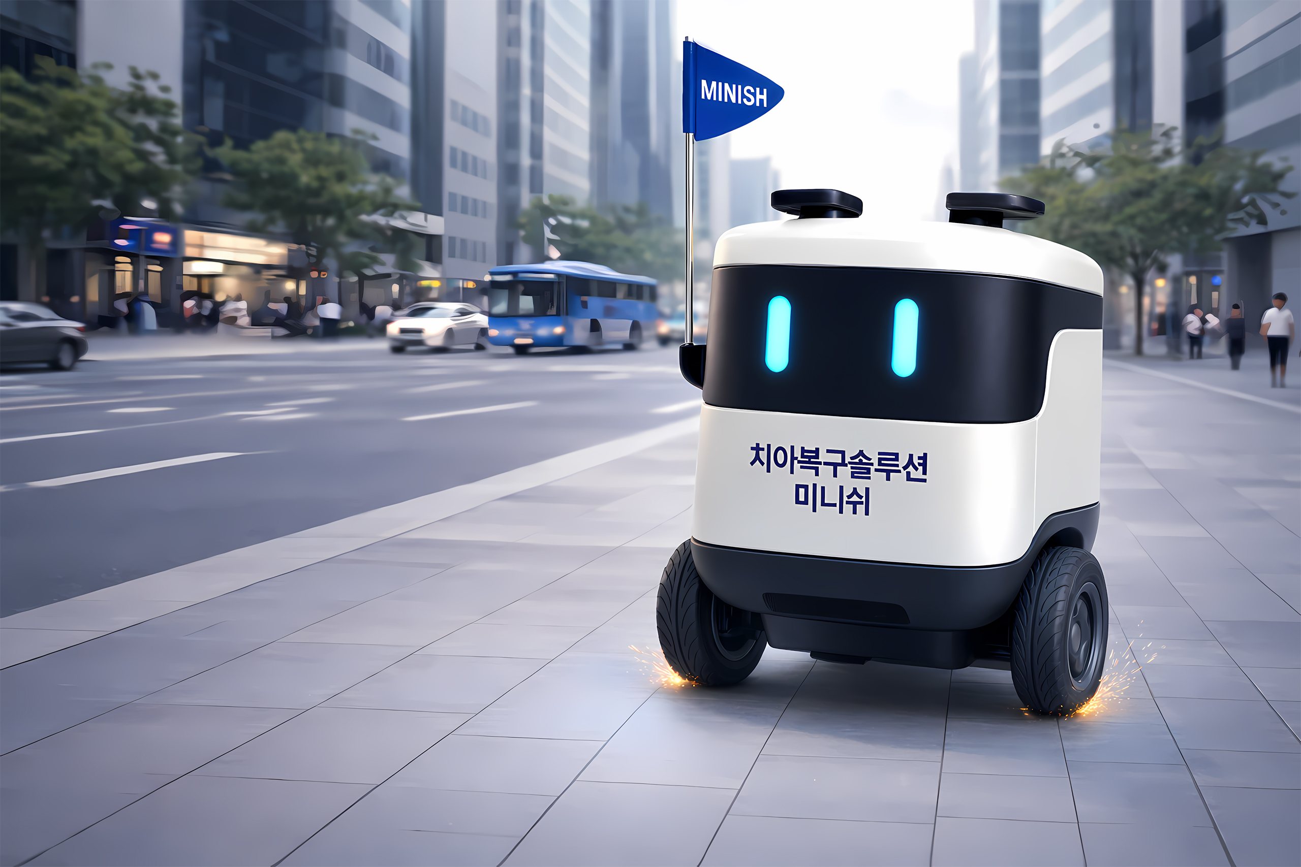 수복물을 전달하는 미카